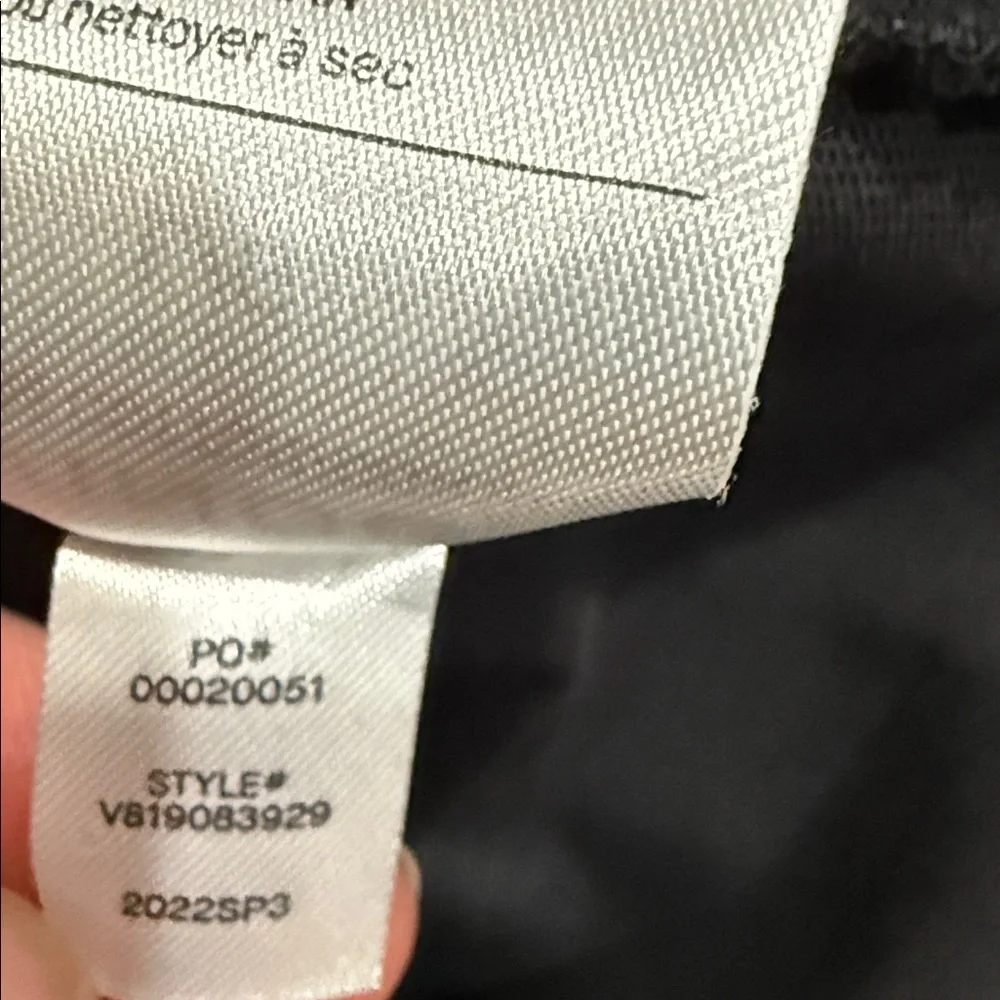 Vince Black Tie Waist Short Sleeve Cotton‎ T-Shirt Dress Size Large - Picture 9 of 9